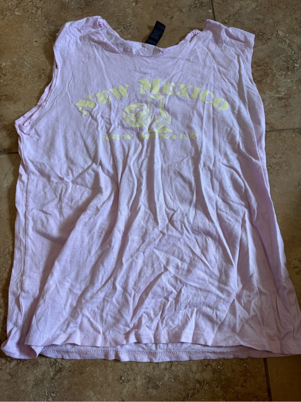Gildan Pink New Mexico Graphic Tank Top